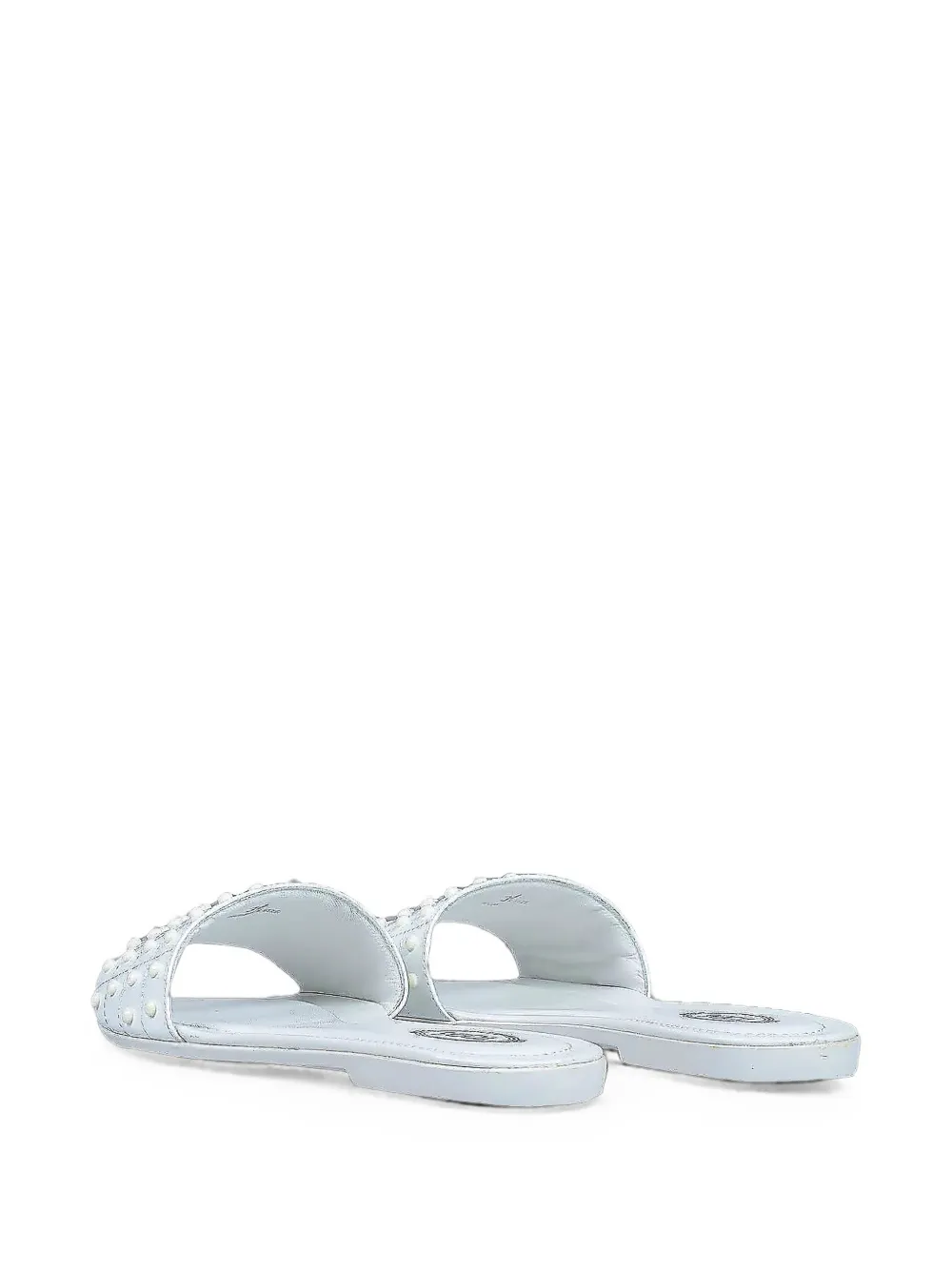 Tod's Gomma Studded leather sandals Wit
