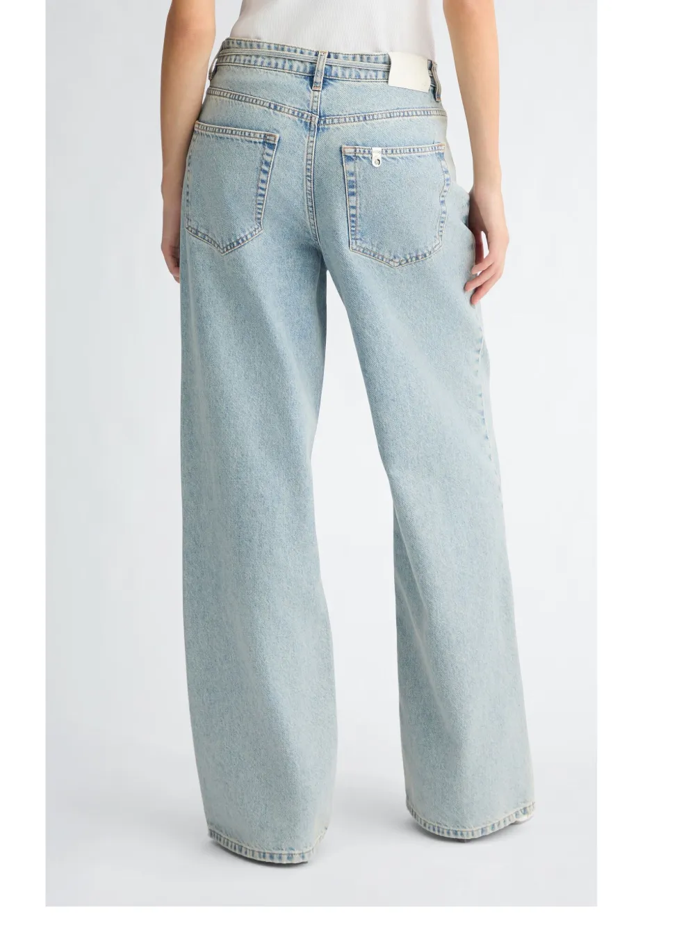 LIU JO Baggy katoenen jeans Blauw