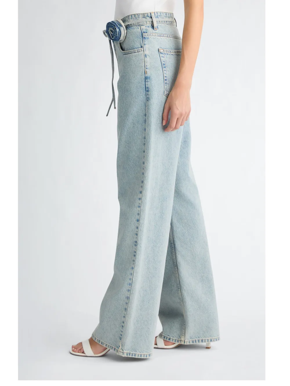 LIU JO Baggy katoenen jeans Blauw