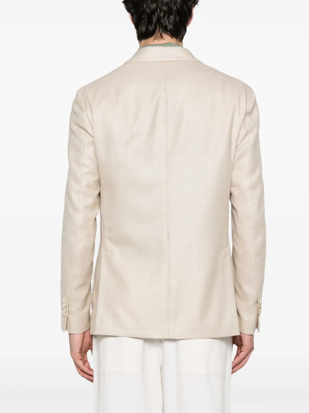 Lardini Blazer met enkele rij knopen Beige