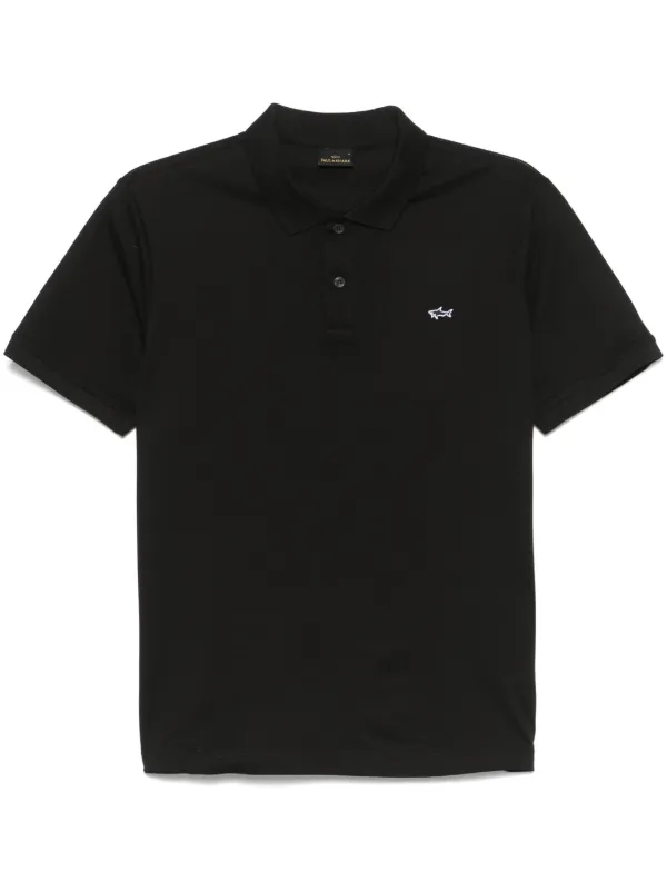 Paul Shark Playera Tipo Polo Con Logo Bordado Negro FARFETCH MX