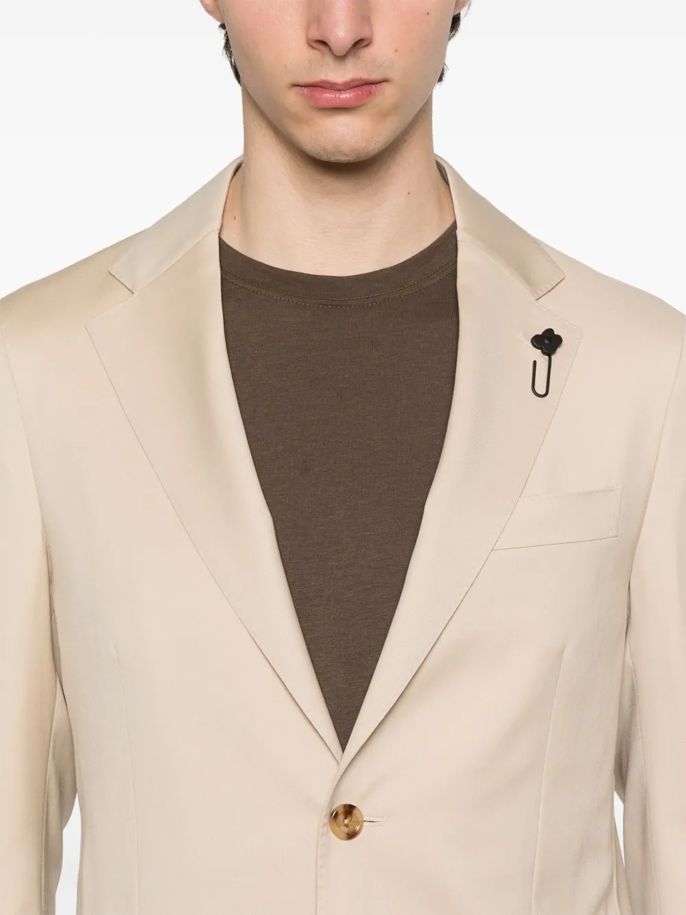 Lardini virgin-wool suit Beige