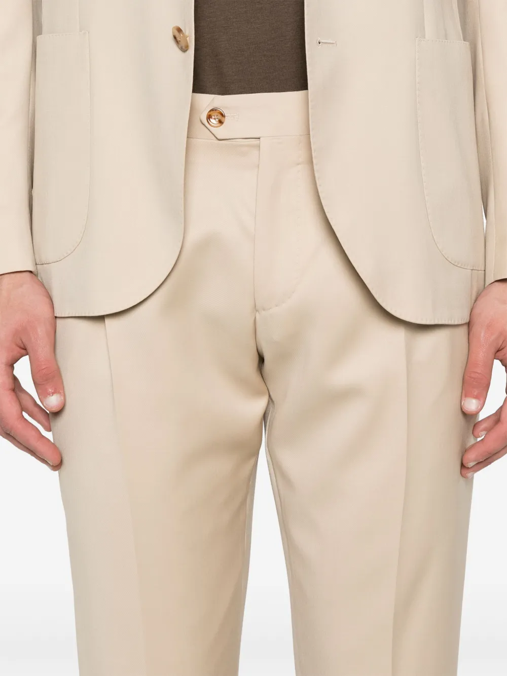 Lardini virgin-wool suit Beige