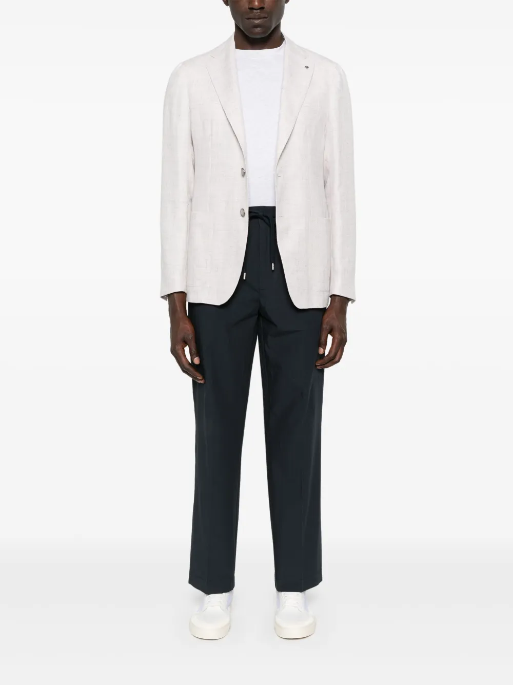 Tagliatore Blazer met broche Paars