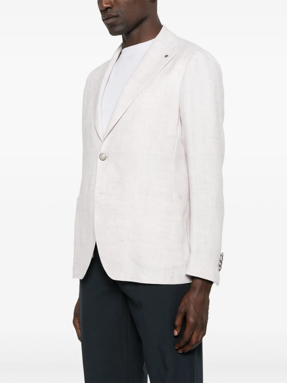 Tagliatore Blazer met broche Paars