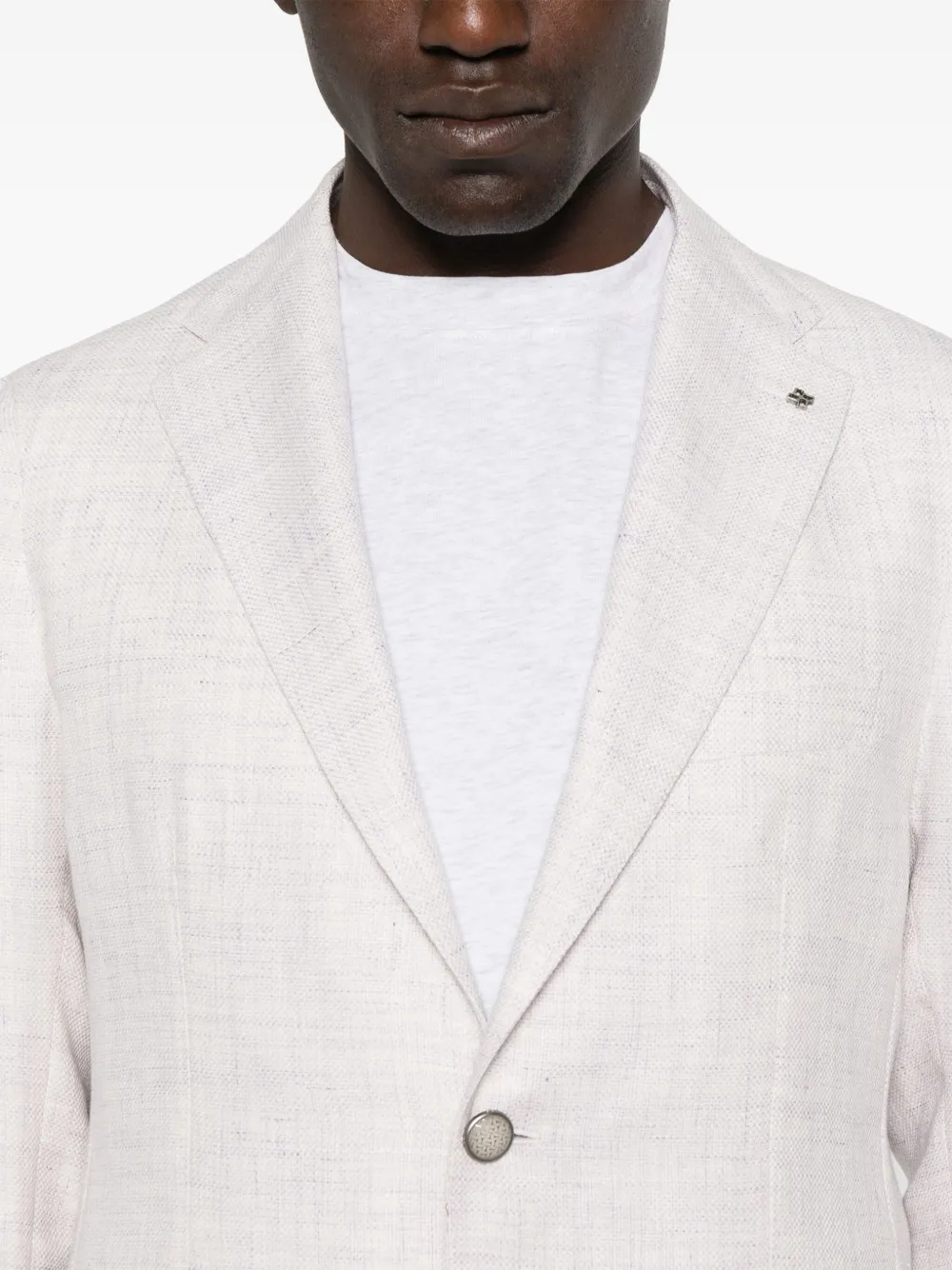 Tagliatore Blazer met broche Paars
