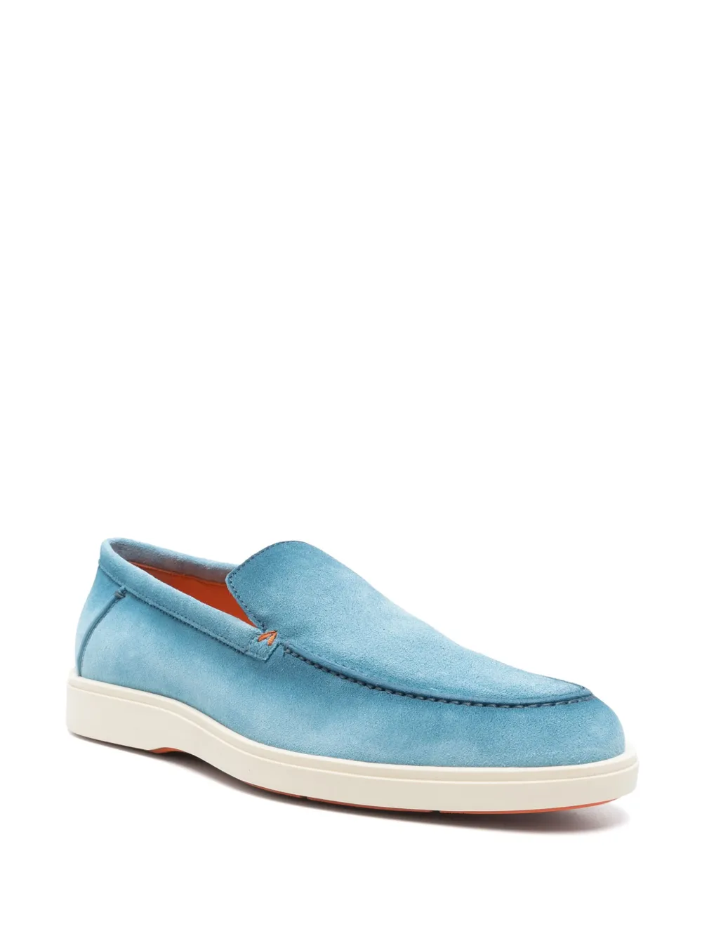 Santoni suede loafers - Blauw