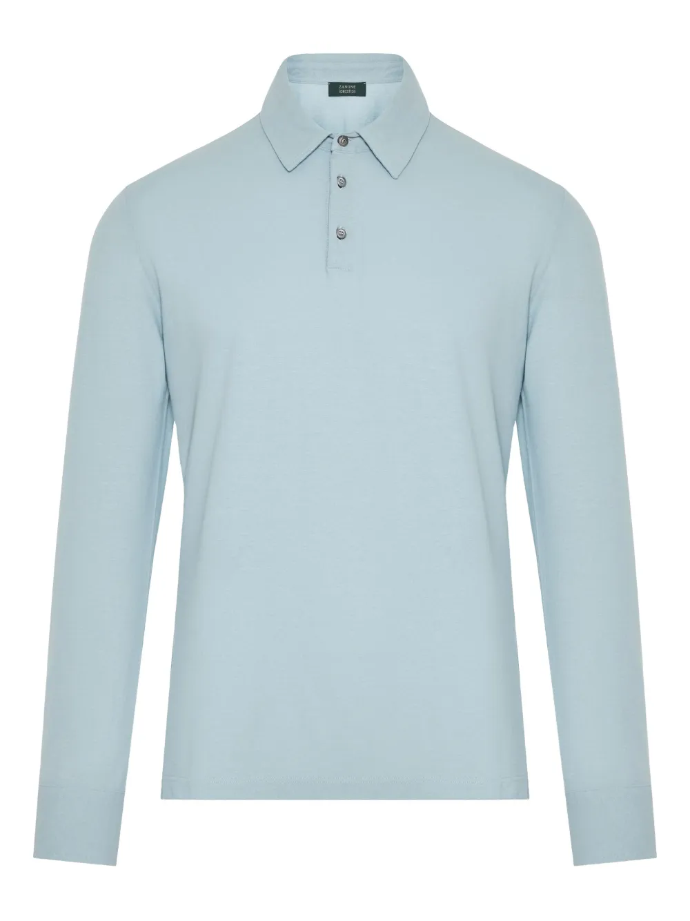 Zanone Poloshirt met lange mouwen Blauw