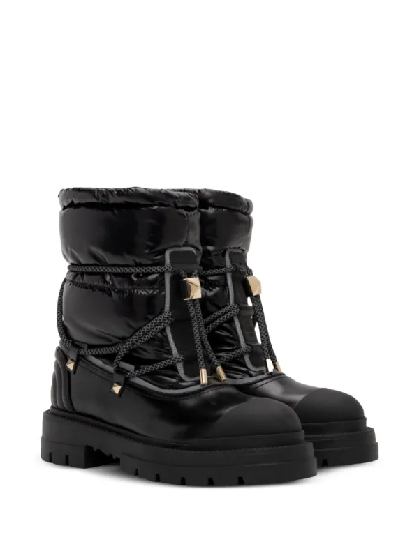 【美品】VALENTINO GARAVANIレザーコンバットブーツ Valentino Garavani レザー コンバットブーツ | ブラック | FARFETCH JP