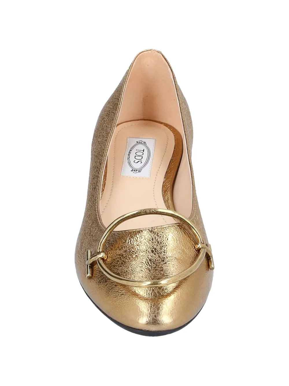 Tod's Circle leren ballerina's Goud