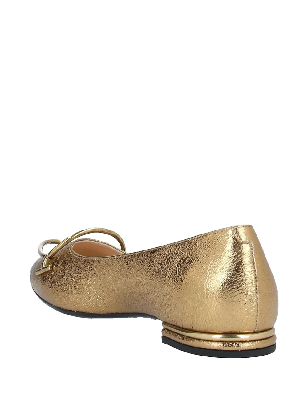 Tod's Circle leren ballerina's Goud