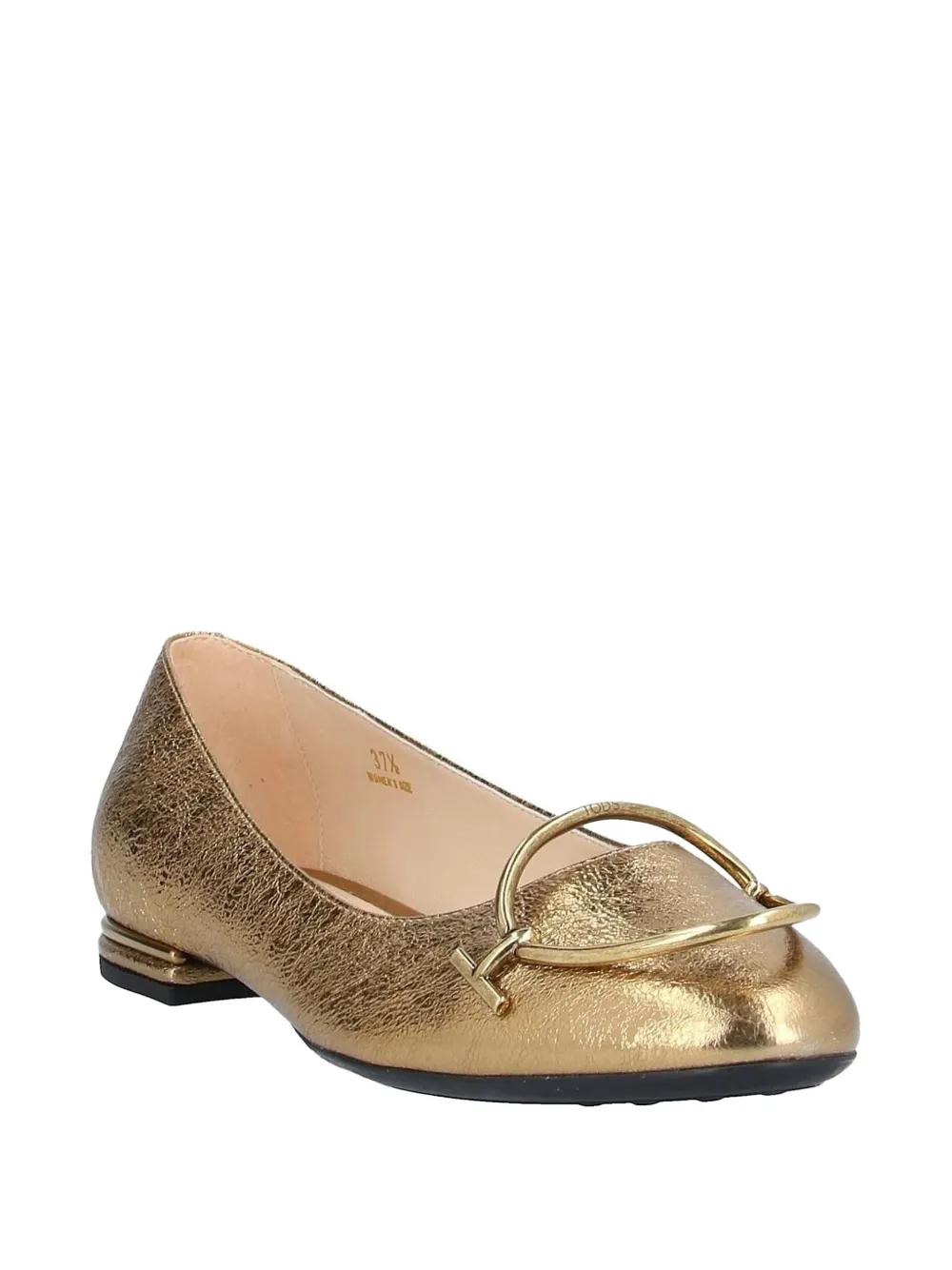 Tod's Circle leren ballerina's Goud