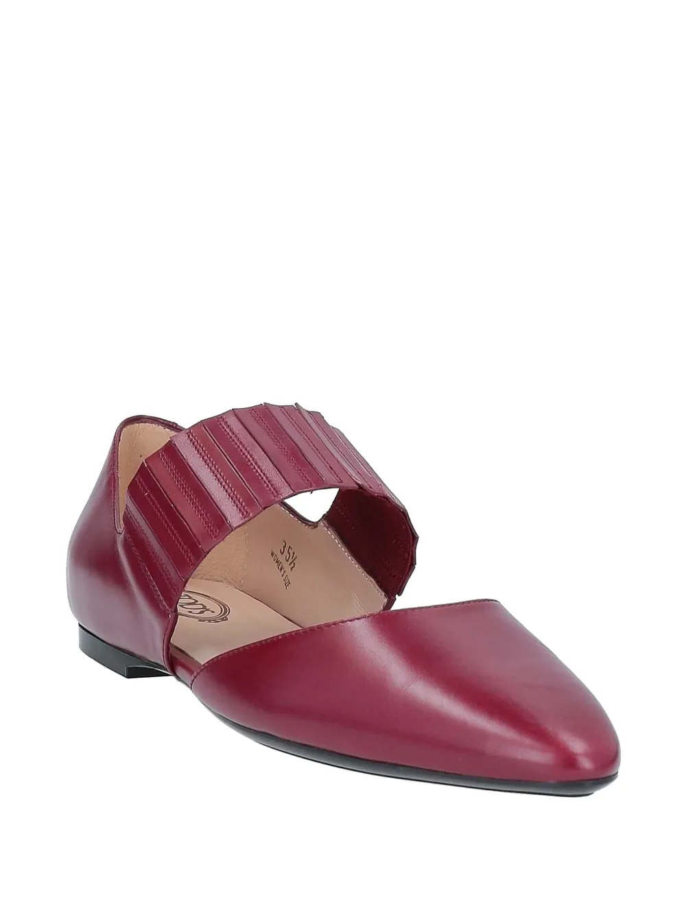 Tod's Gomma 22B leren ballerina's Rood