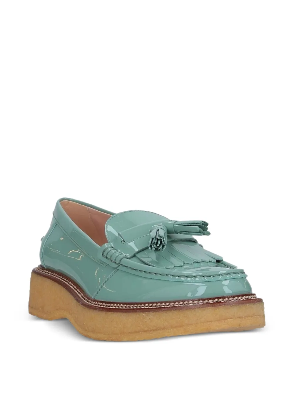 Tod's Leren loafers Groen