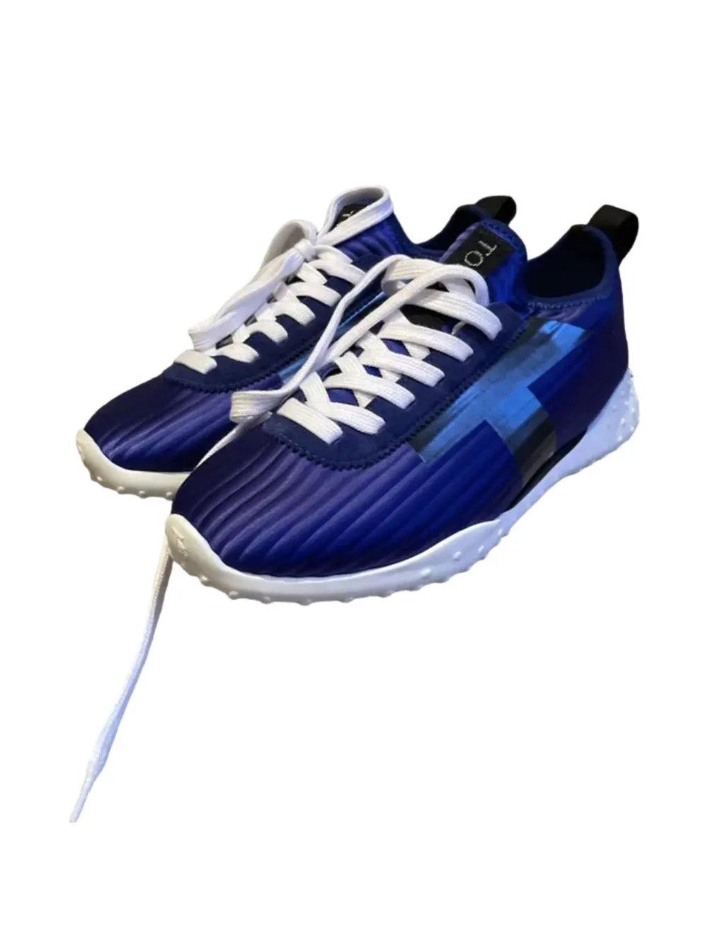 Tod's logo-print sneakers - Blauw