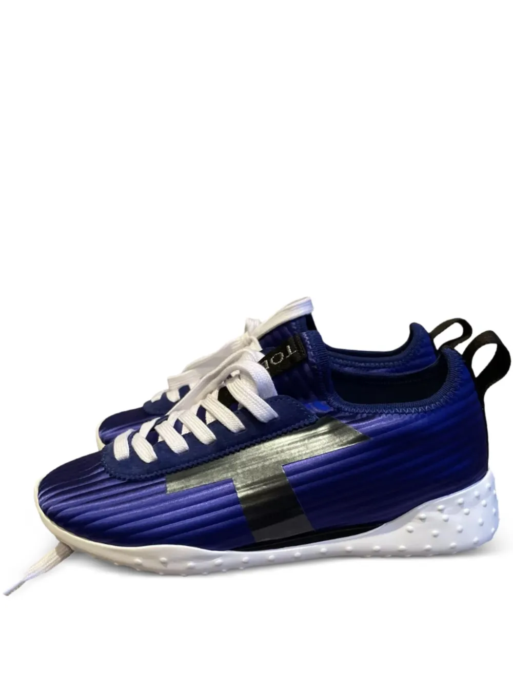 Tod's logo-print sneakers Blauw