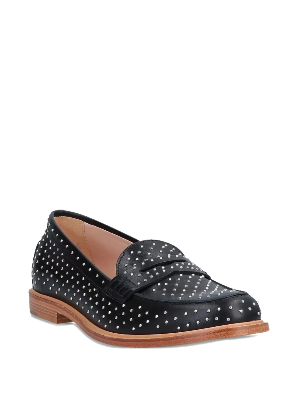 Tod's stud-embellished loafers - Zwart