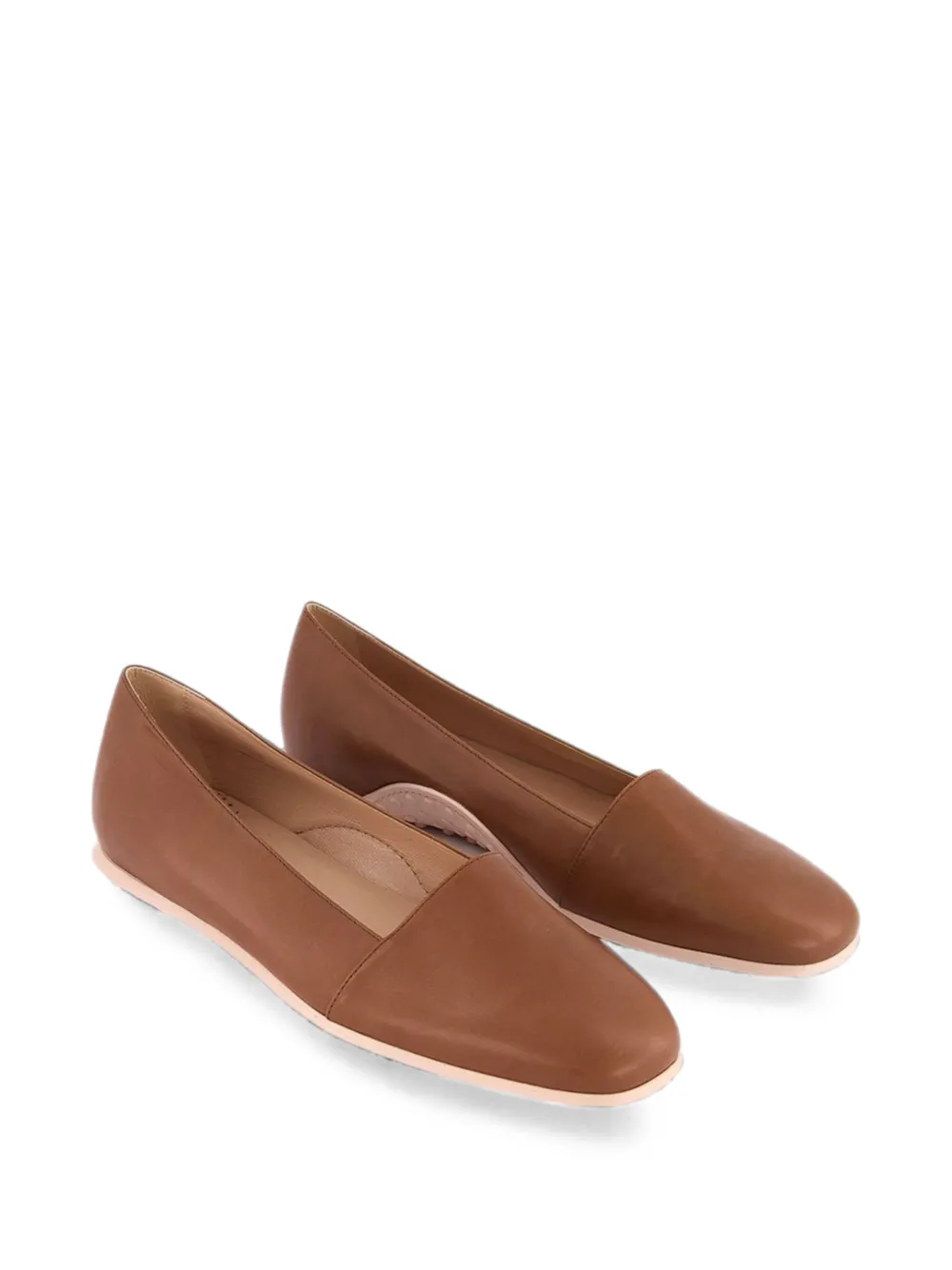 Tod's Hogan Gomma leather loafers - Braun