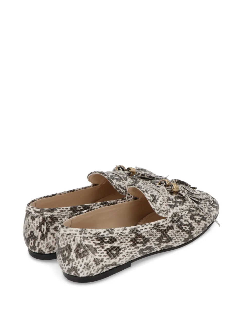 Tod's Loafers van slangen-effect Beige