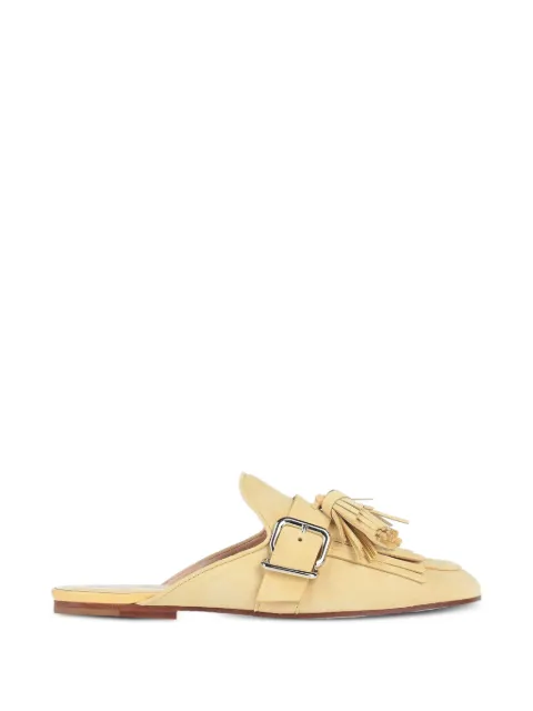 Tod's tassel-detail leather flat mules