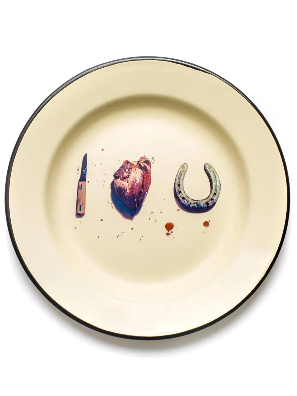 Seletti I Love U plate (26cm) | Neutrals | Image 1