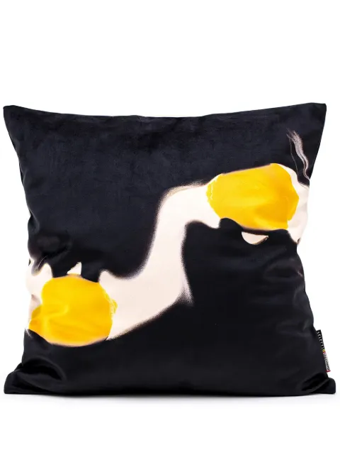 Seletti cojín capitonado con limones estampados de 50cm x 50cm de SELETTI x Toiletpaper