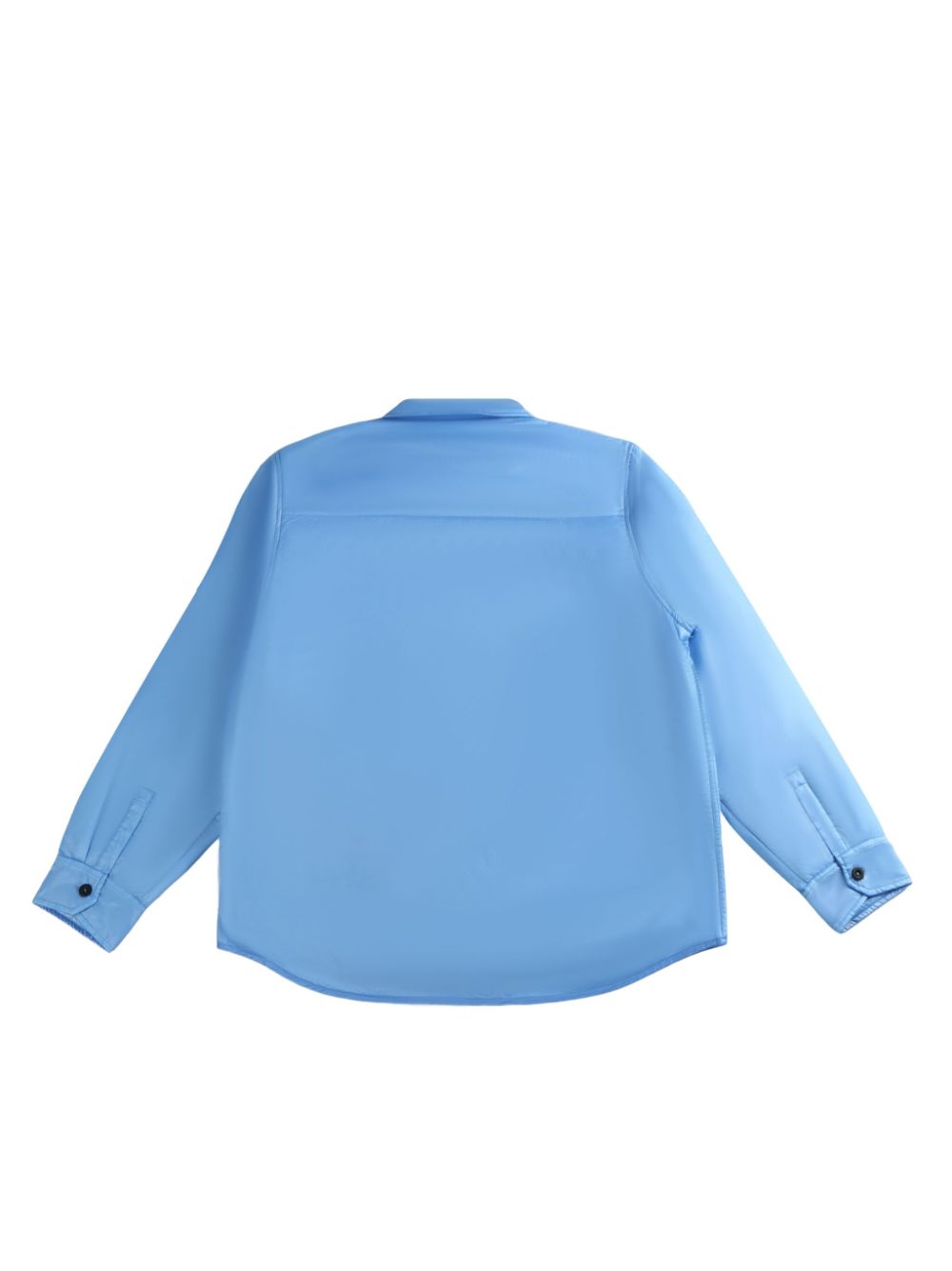 Stüssy logo-patch shirt jacket - Blauw