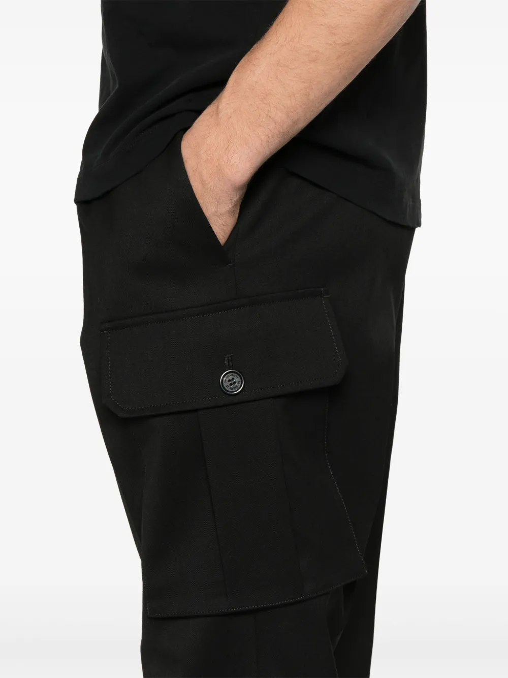 DSQUARED2 Cargo broek met toelopende pijpen Zwart