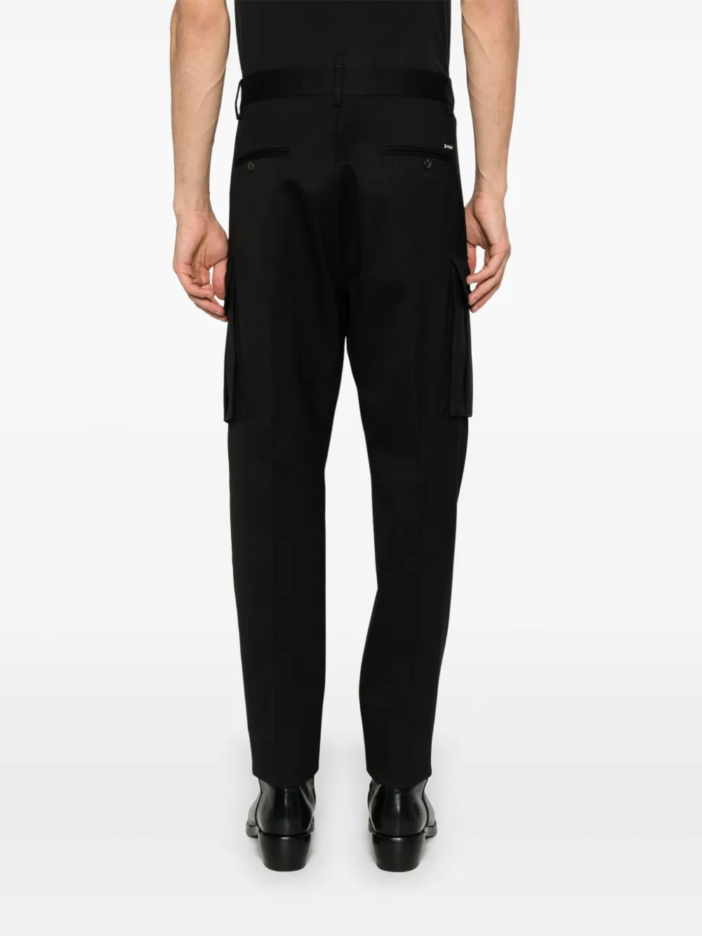 DSQUARED2 Cargo broek met toelopende pijpen Zwart
