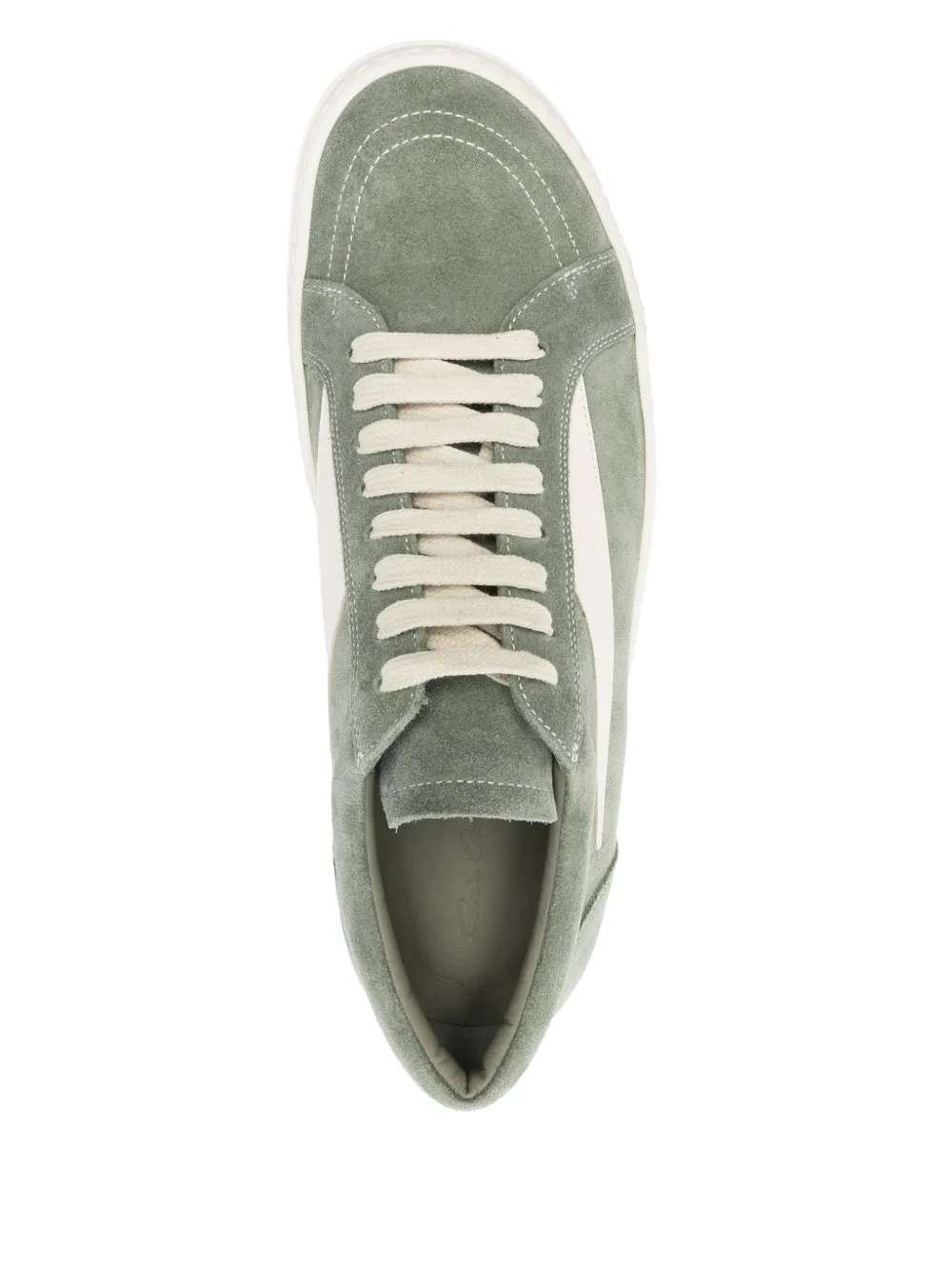 Rick Owens suede sneakers Green