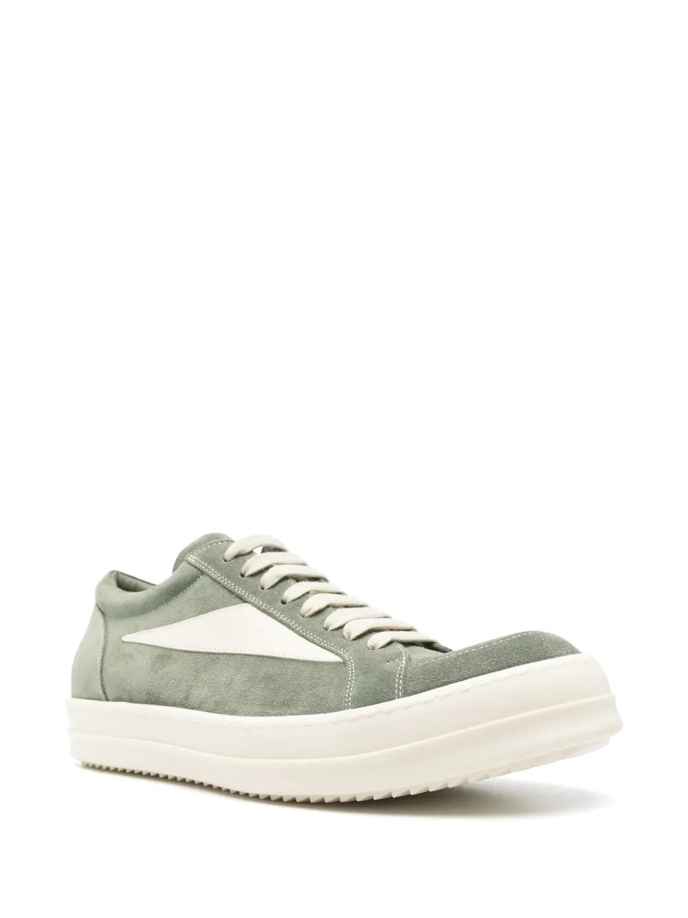 Rick Owens suede sneakers Green