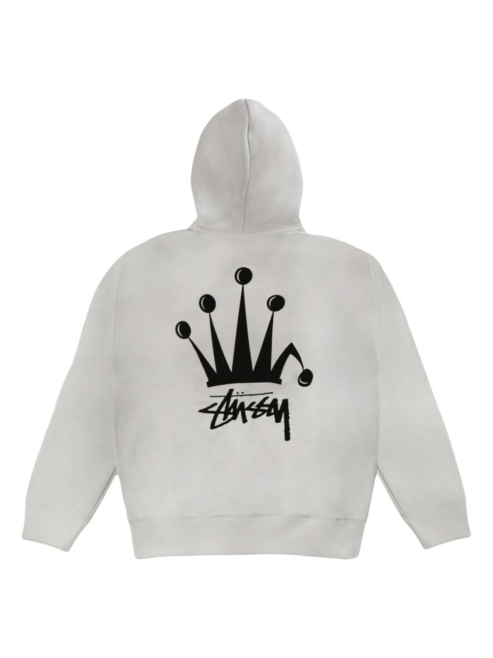 Stüssy crown-print hoodie - Grijs