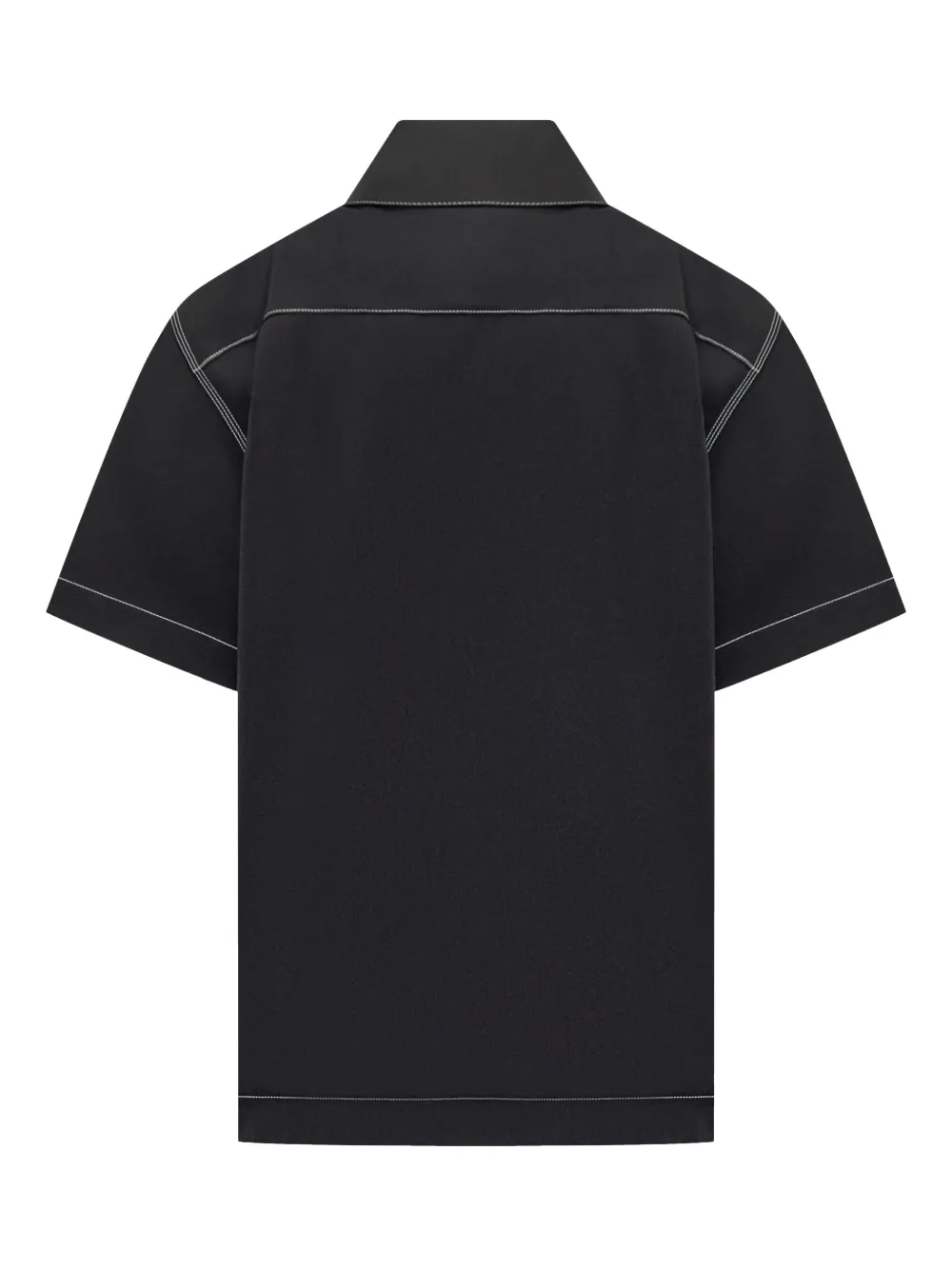 Jil Sander contrast-stitching shirt - Grijs