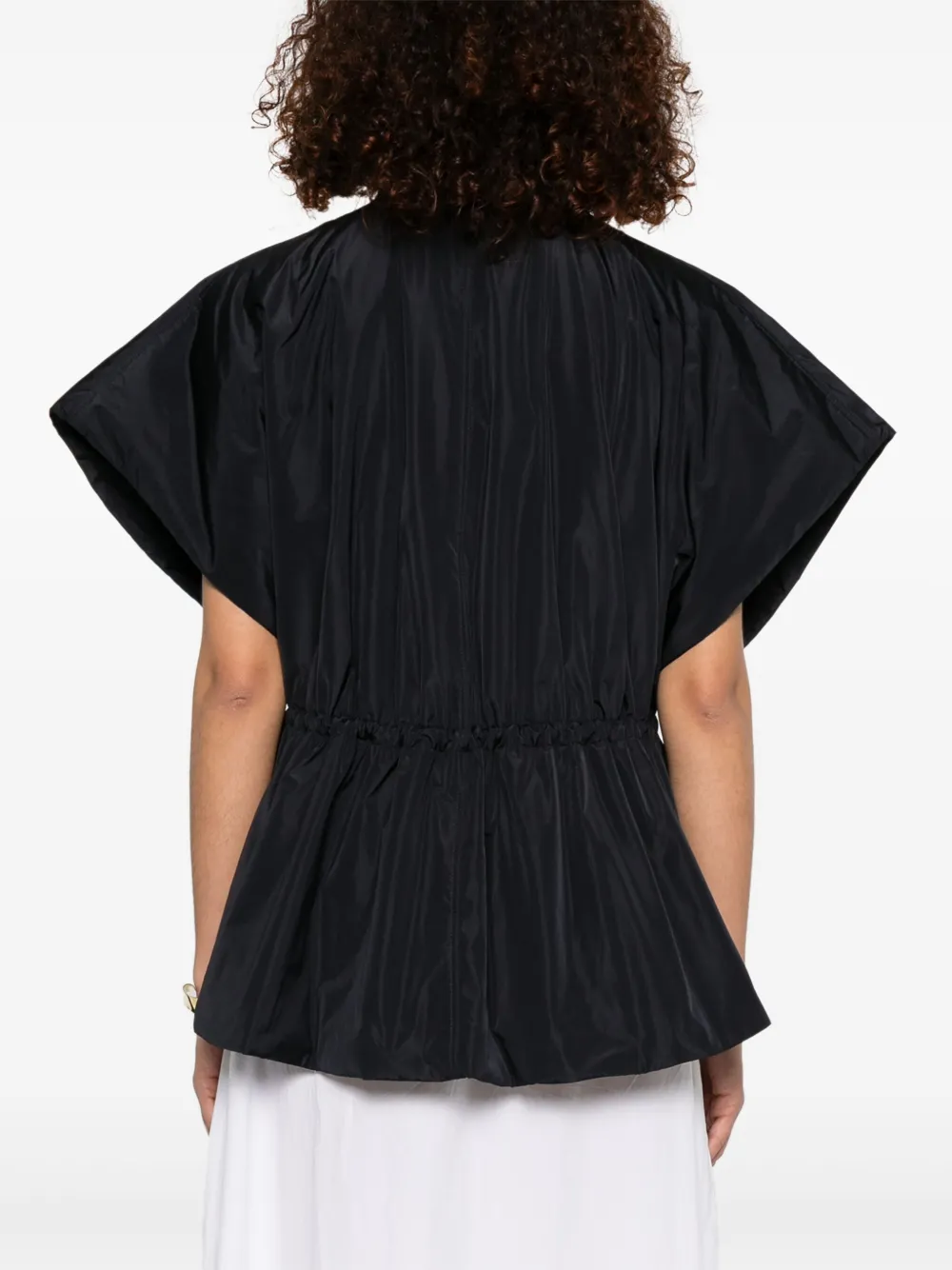Fabiana Filippi Gilet met hoge hals Blauw