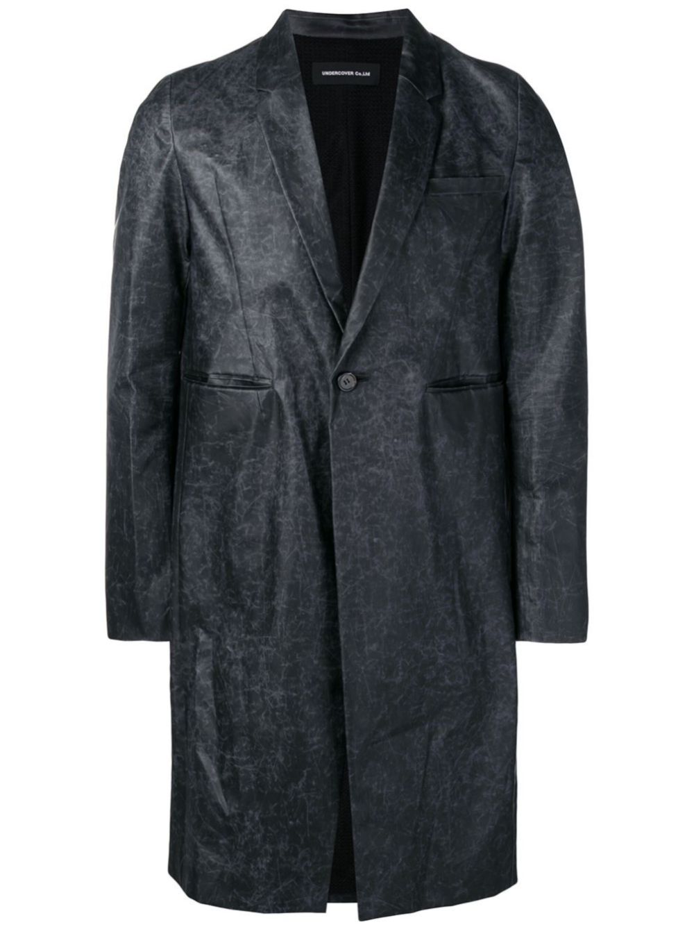 Undercover single-breasted coat Zwart