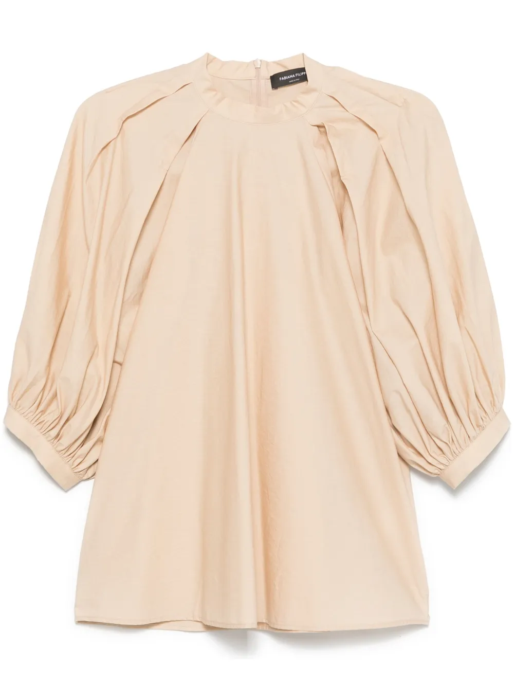 Fabiana Filippi Geplooide blouse Bruin