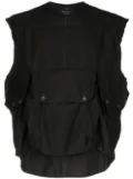 Nicolas Andreas Taralis cargo-pockets vest - Black
