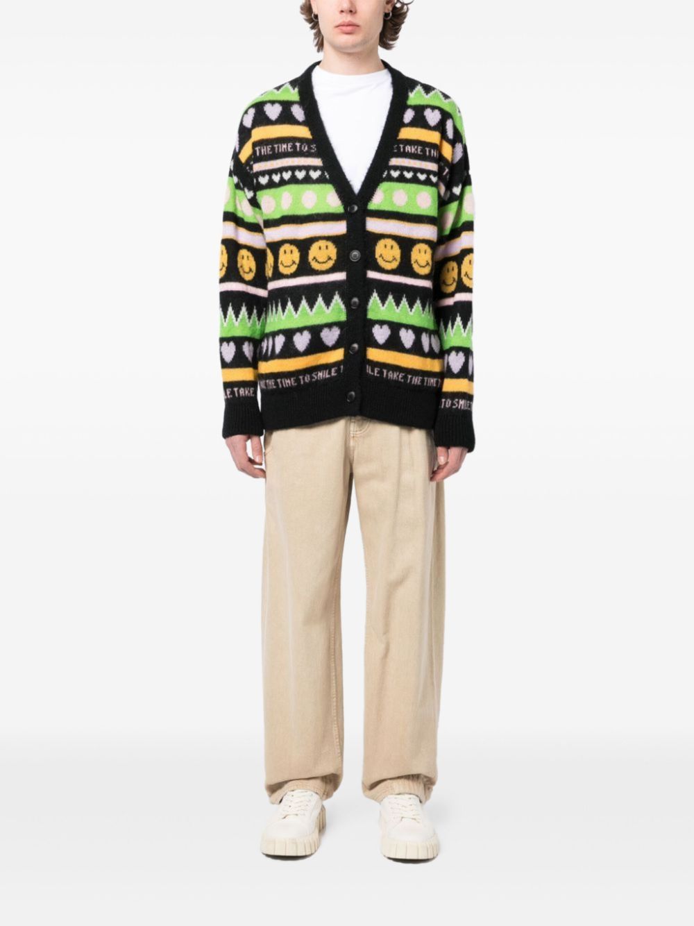 Joshua Sanders Smile cardigan - Zwart