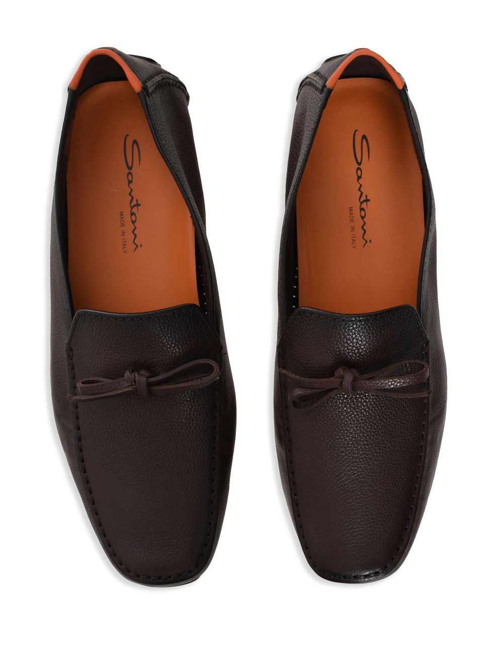 Santoni Havana loafers Red