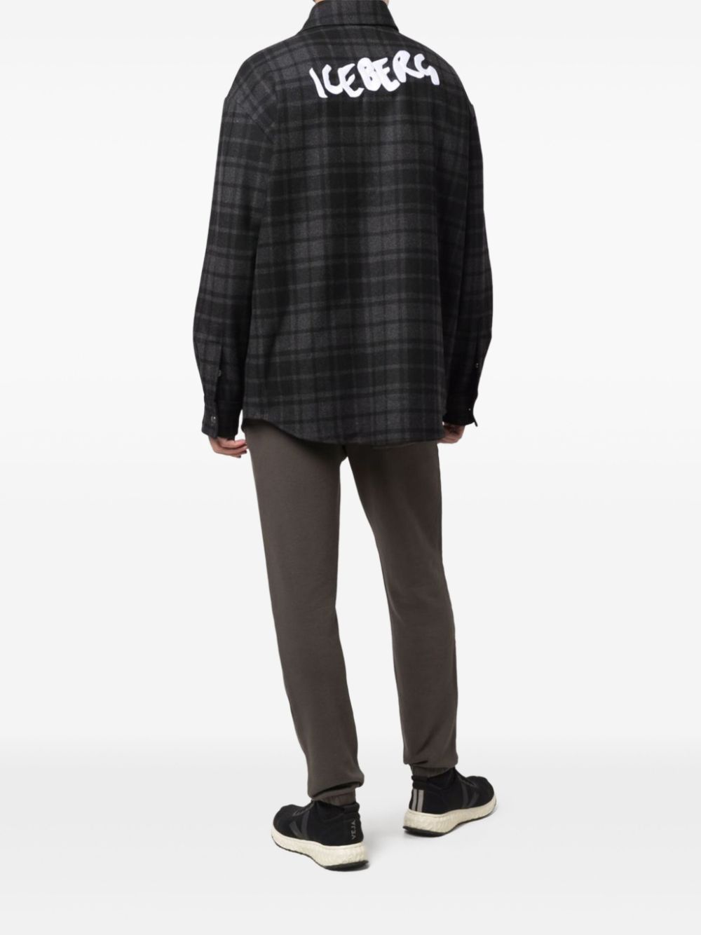 Iceberg checked shirt - Grijs