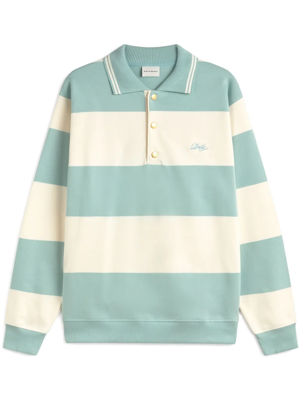 Drôle De Monsieur Drôle Rayé poloshirt Groen