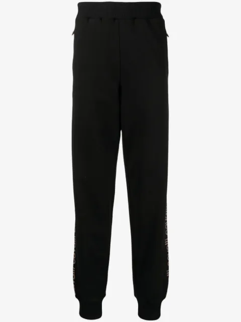 Roberto Cavalli logo-stripe track pants
