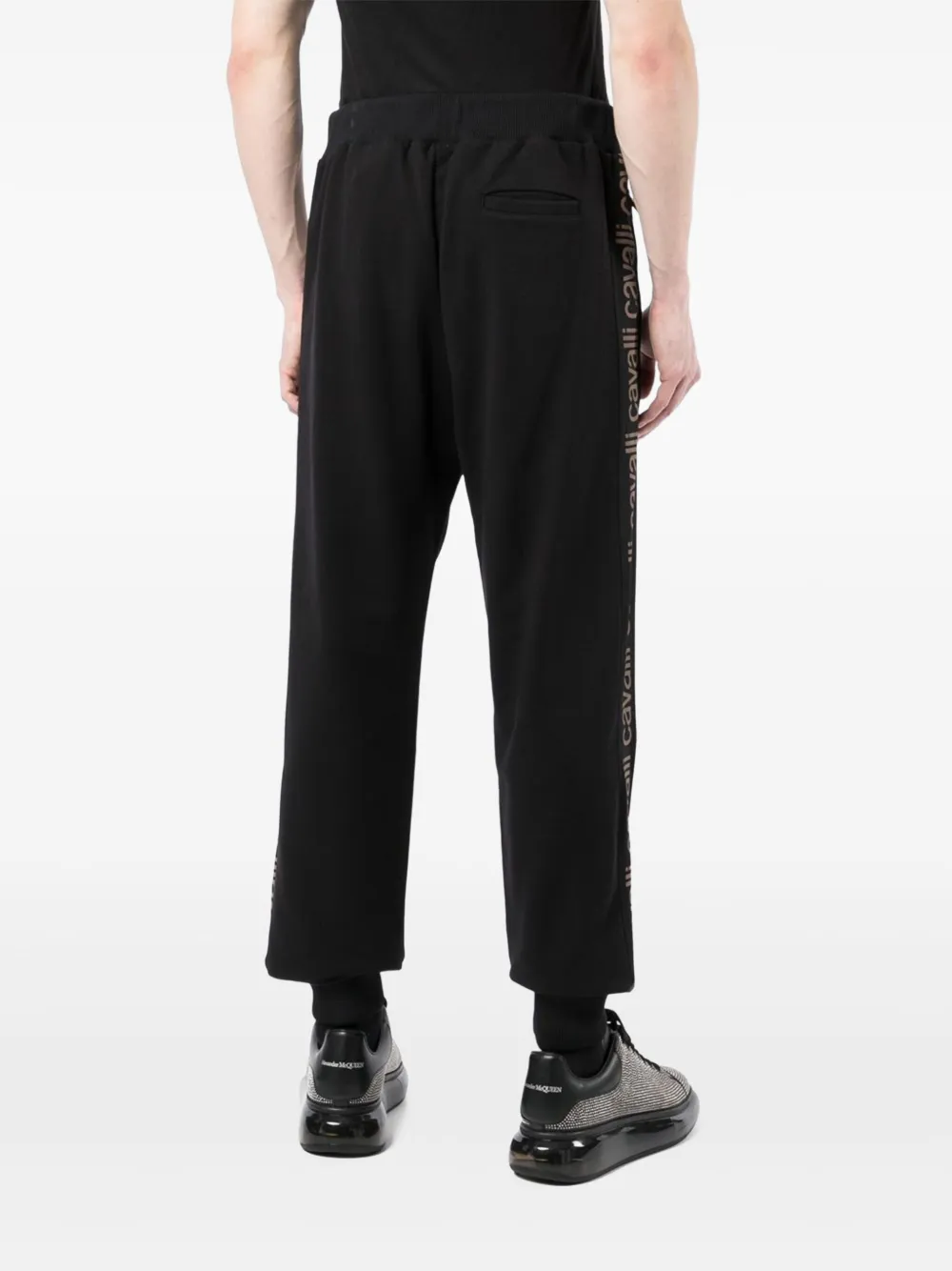Roberto Cavalli Trainingsbroek met logostreep Zwart