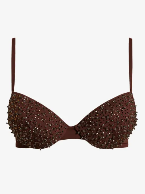 TWINSET top de bikini con diseño bordado