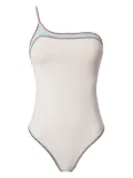 TWINSET one-shoulder bathing suit - White