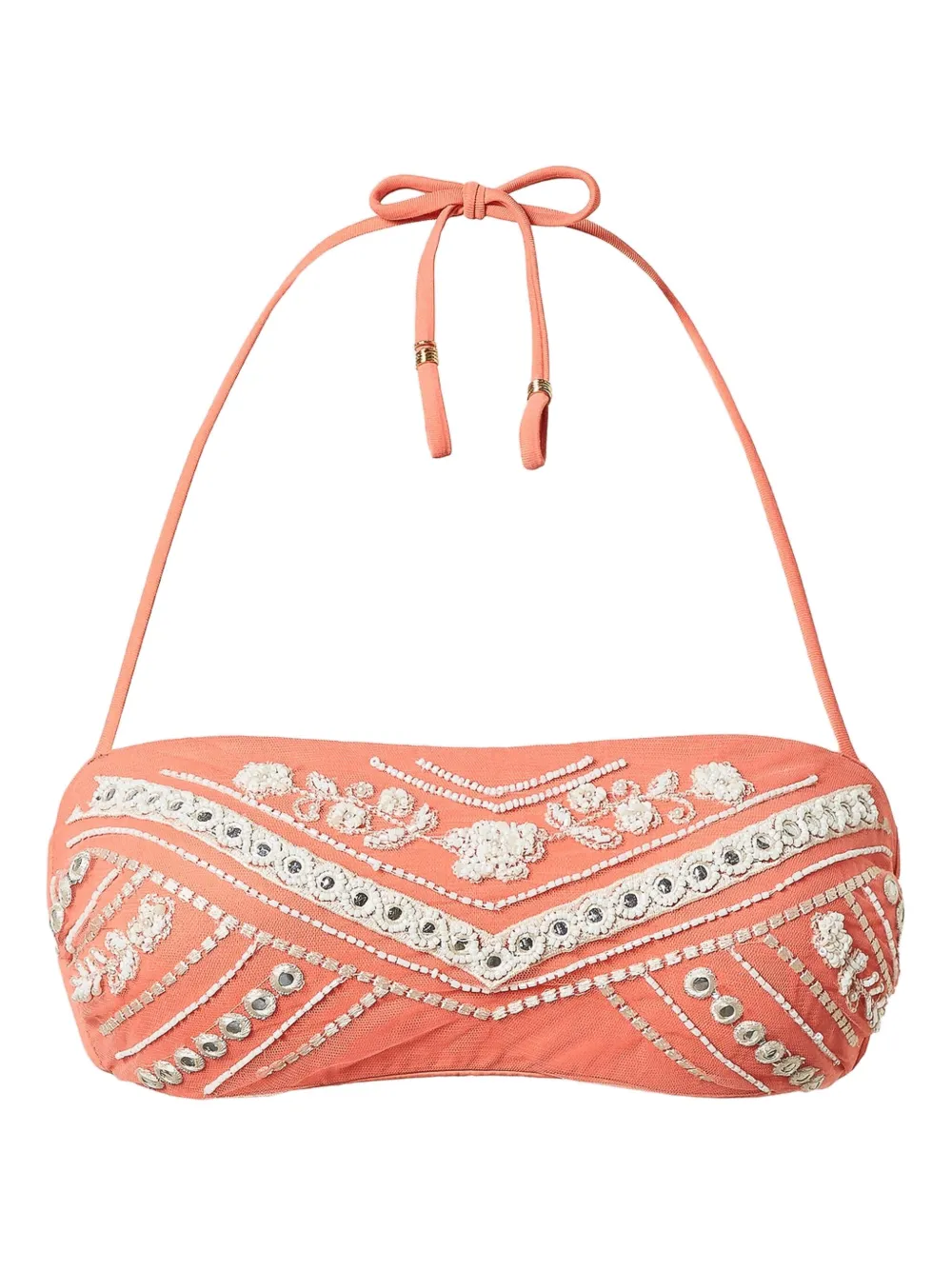 TWINSET Verfraaide bandeau bikinitop Roze