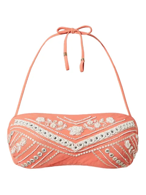 TWINSET embellished bandeau bikini top
