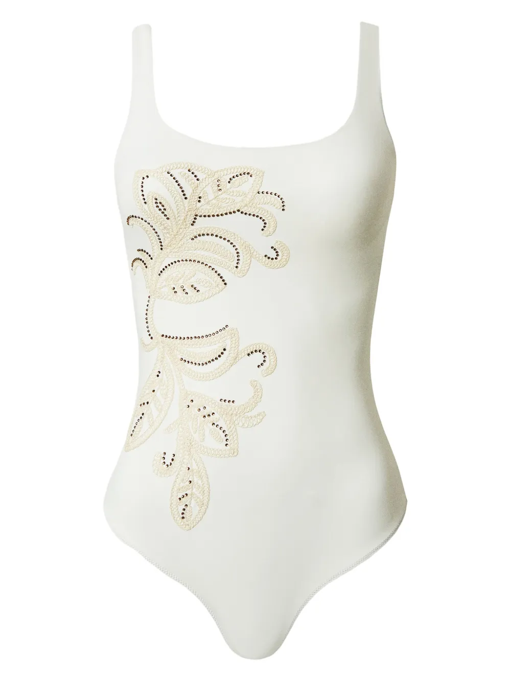 embroidered swimsuit