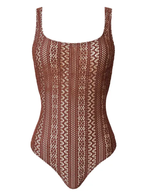 TWINSET lace-embellished swimsuit