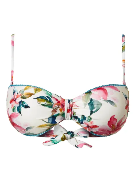 TWINSET floral-print bikini top